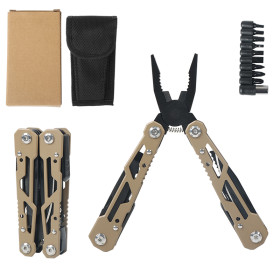 MAJ12 Multi-Function Tool Folding Pliers Outdoor Camping Survival Vehicle-Mounted Stainless Steel Mini Combination UD408839